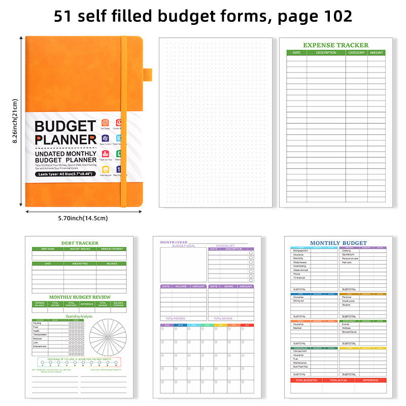 kousely™ Budget Planner Expenses Tracker Booklet