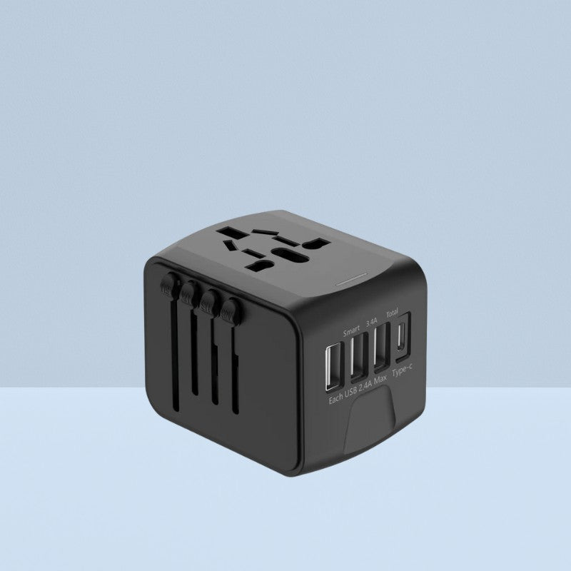 kousely™ Travel Adapter - use in 150+ countries & charge 5 devices at the same time