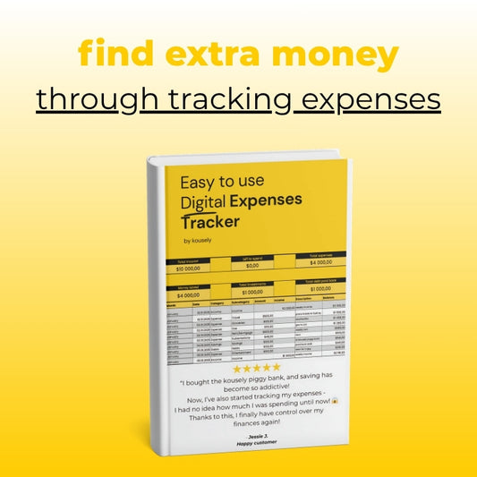 kousely™ Digital Expenses Tracker Spreadsheet